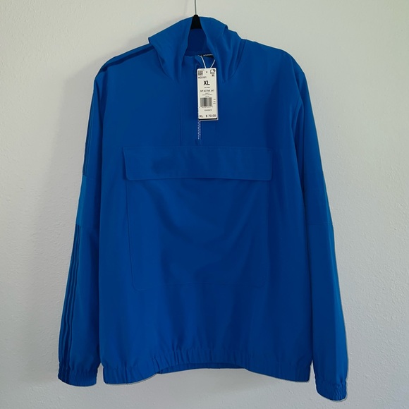 Ivy Park Adidas Beyoncé Rodeo Blue Active Jacket Pullover Kids XL New